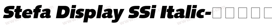 Stefa Display SSi Italic字体转换